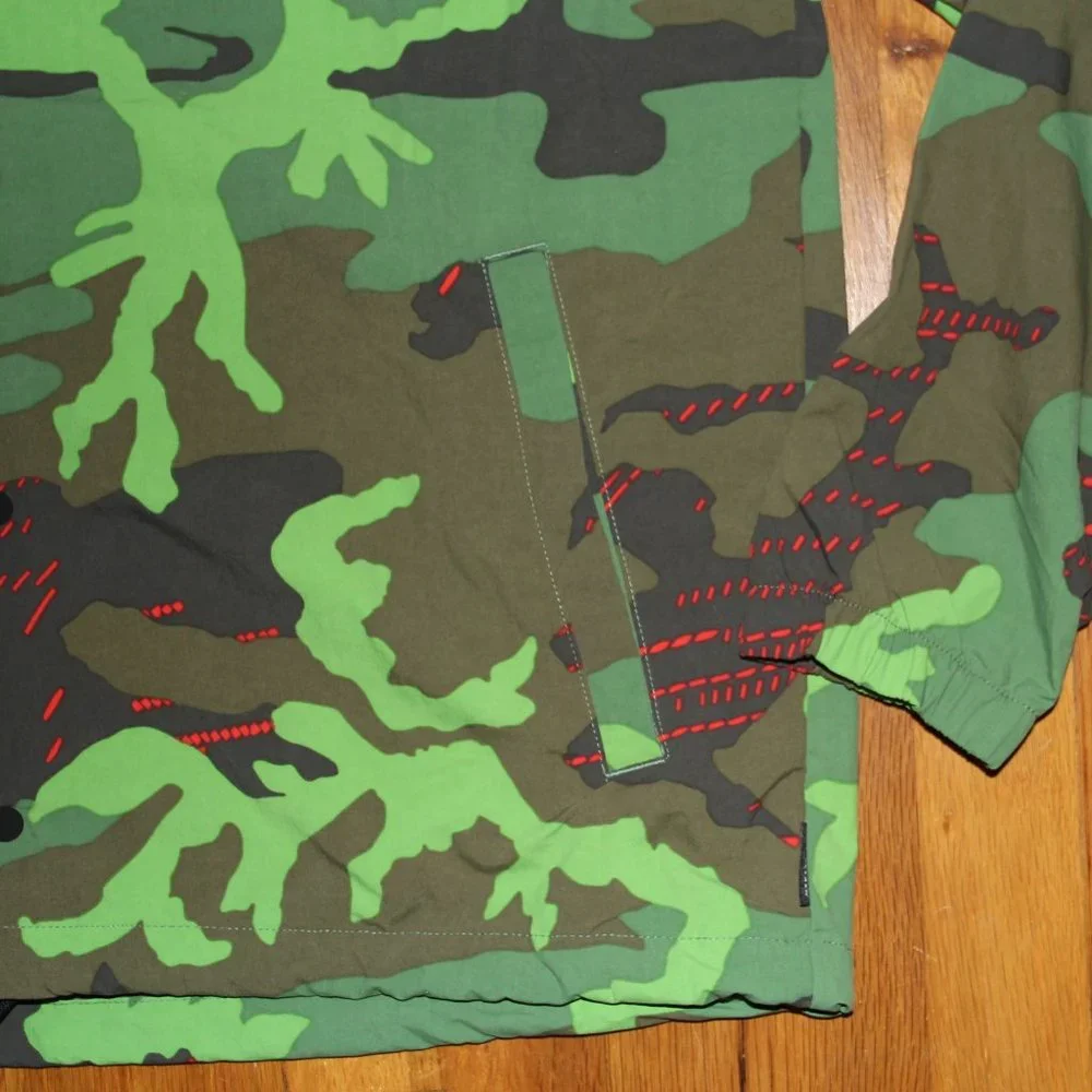Nike Ohio State Buckeyes On Field Camo Woven Jacket Mens L Military